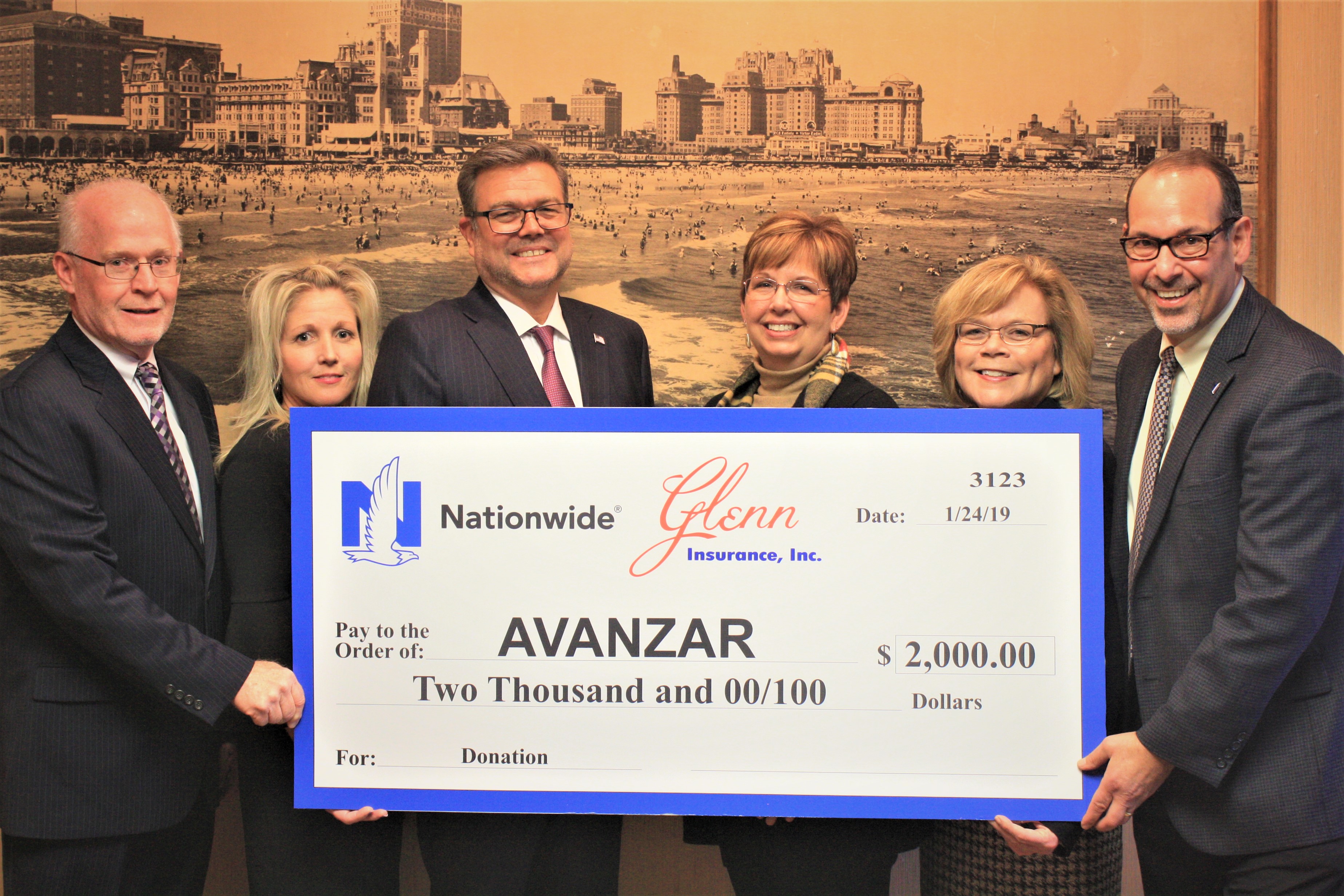 Glenn Insurance & Nationwide Donate ,000 to Support Avanzar’s Mission in South Jersey